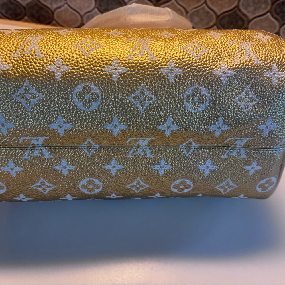 Gold Monogram Speedy with Matching Pouch - Designer-Inspired - Picture 3 of 12